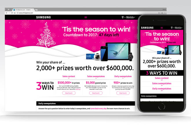 T-Mobile Responsive Promo Website